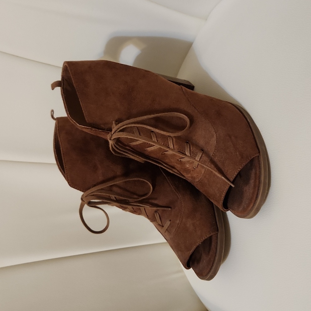 Gap Factory Peep Toe Booties